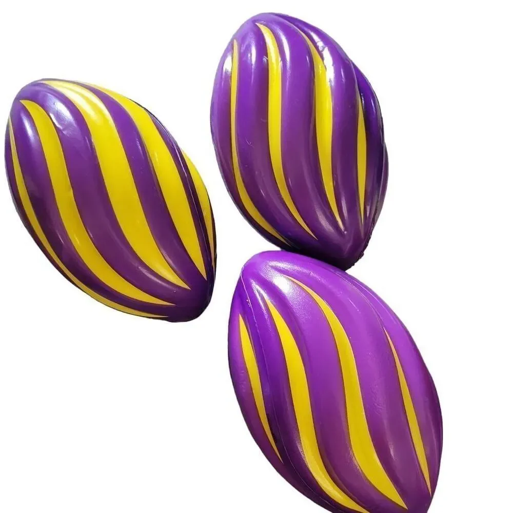 7in Purple/ Gold Foam Spiral/ LSU Tigers Football